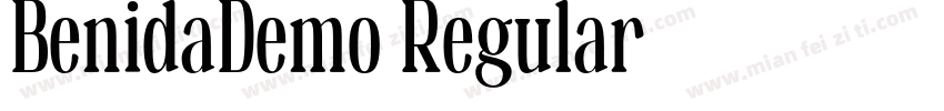 BenidaDemo Regular字体转换